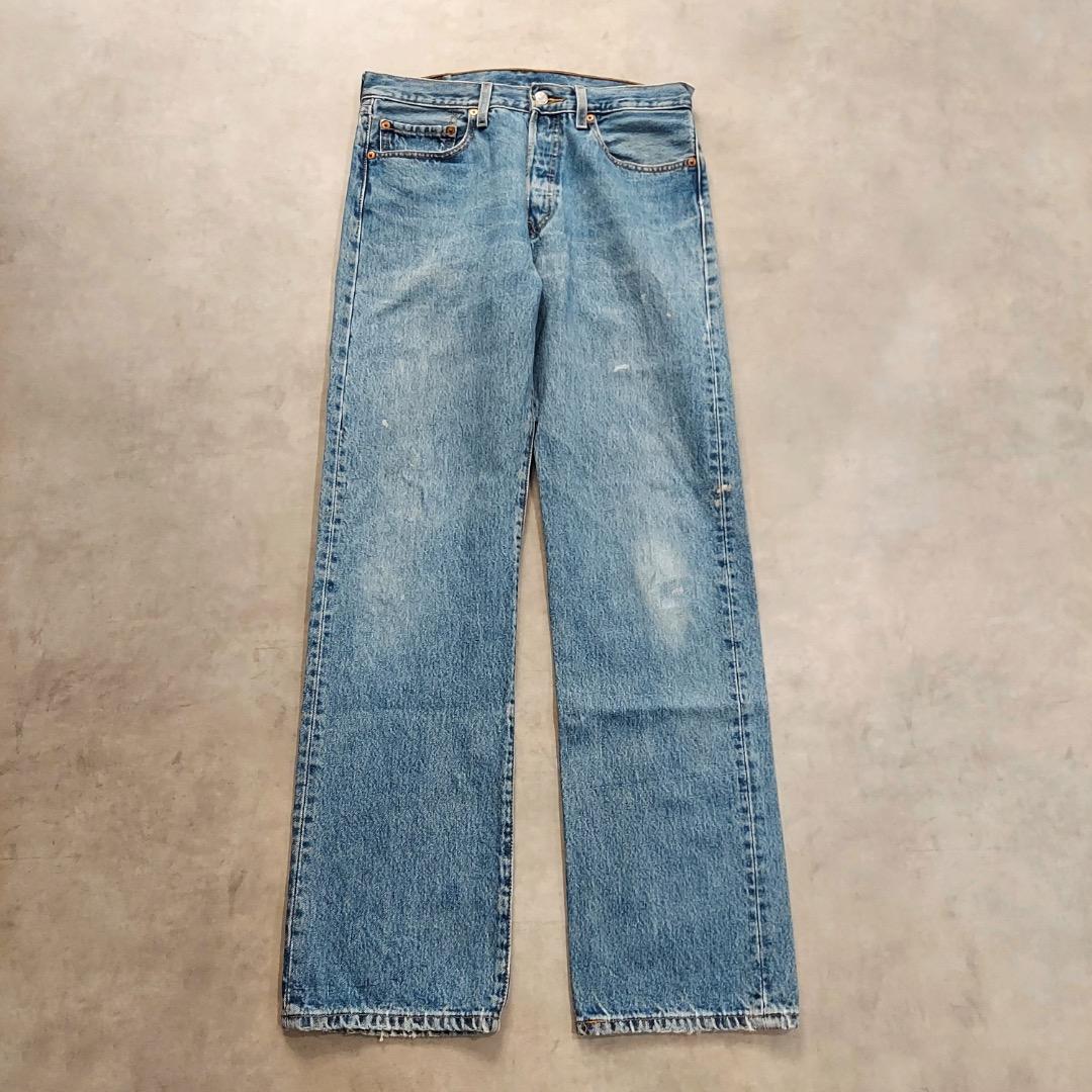 リーバイス501 Levis W32 デニム 青 00s ヒゲ 古着 18128