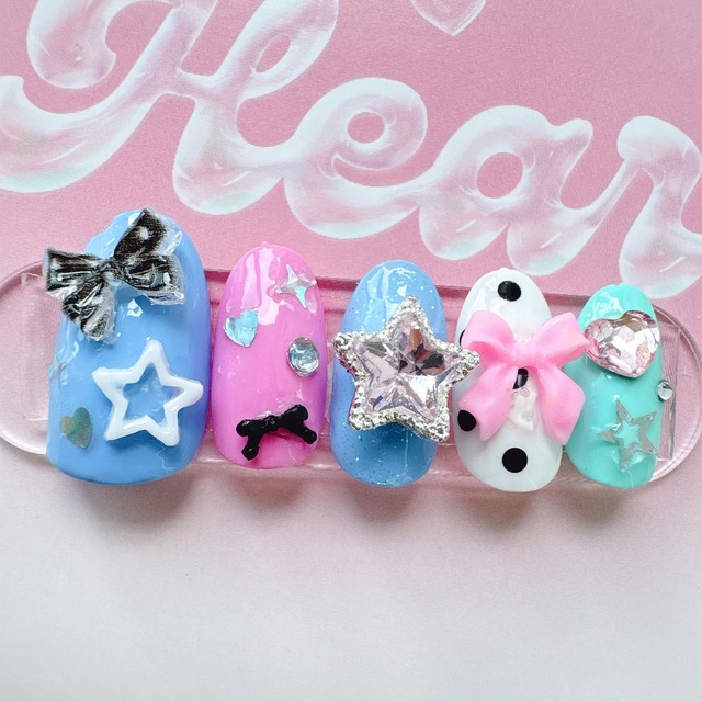 【送料無料】ネイルチップ♡E-125