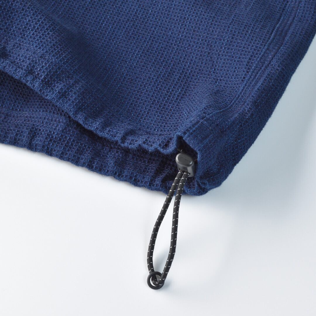 FOB FACTORY エフオービーファクトリー F3493 インディゴワッフルT【メンズ】インディゴの経年変化が楽しめるヘンリープルオーバー【送料無料】