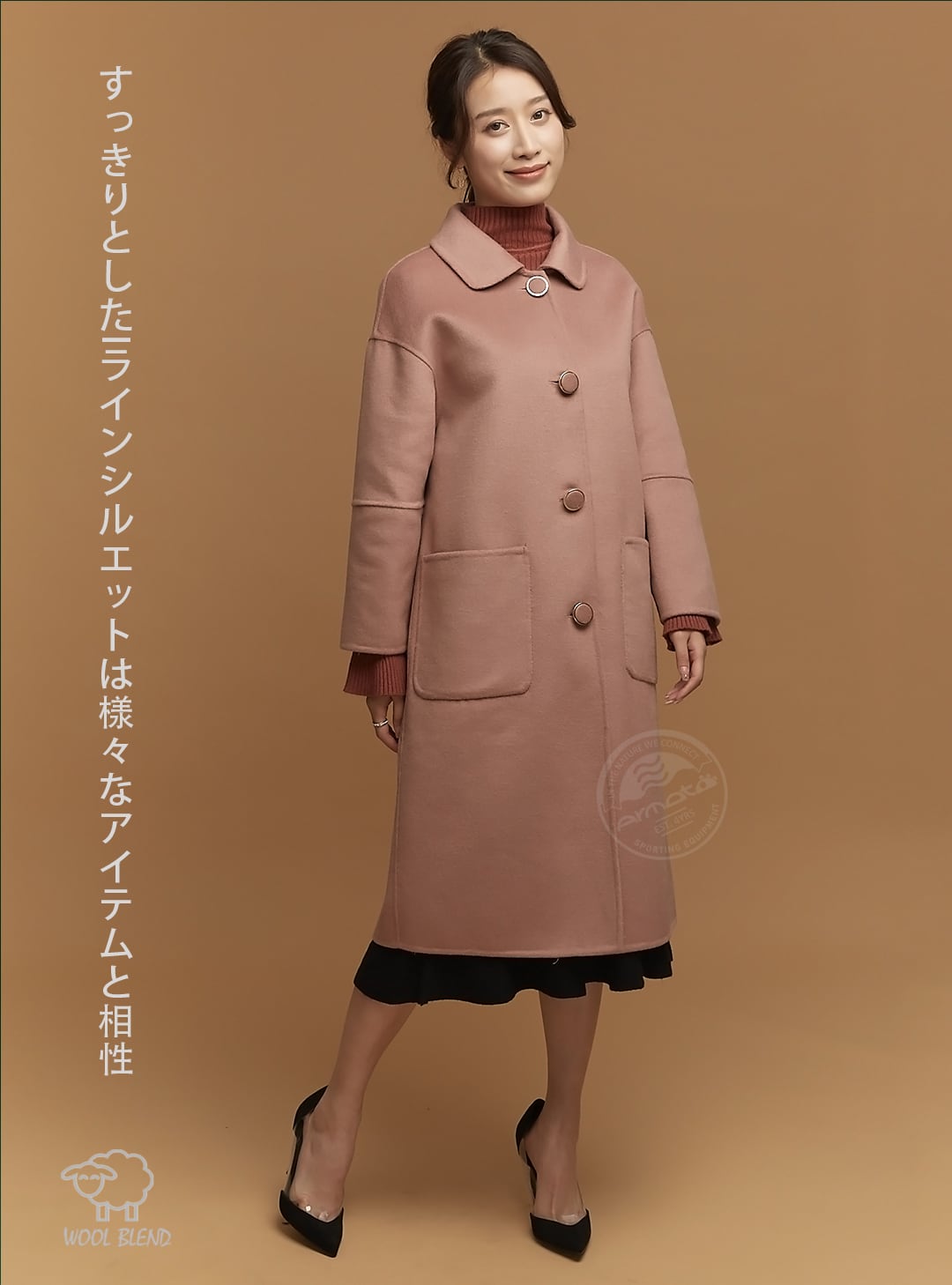 チェスターコート レディース コート ロング丈 ロングコート 大きい 