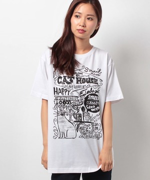 #447 Tシャツ CAT HOUSE