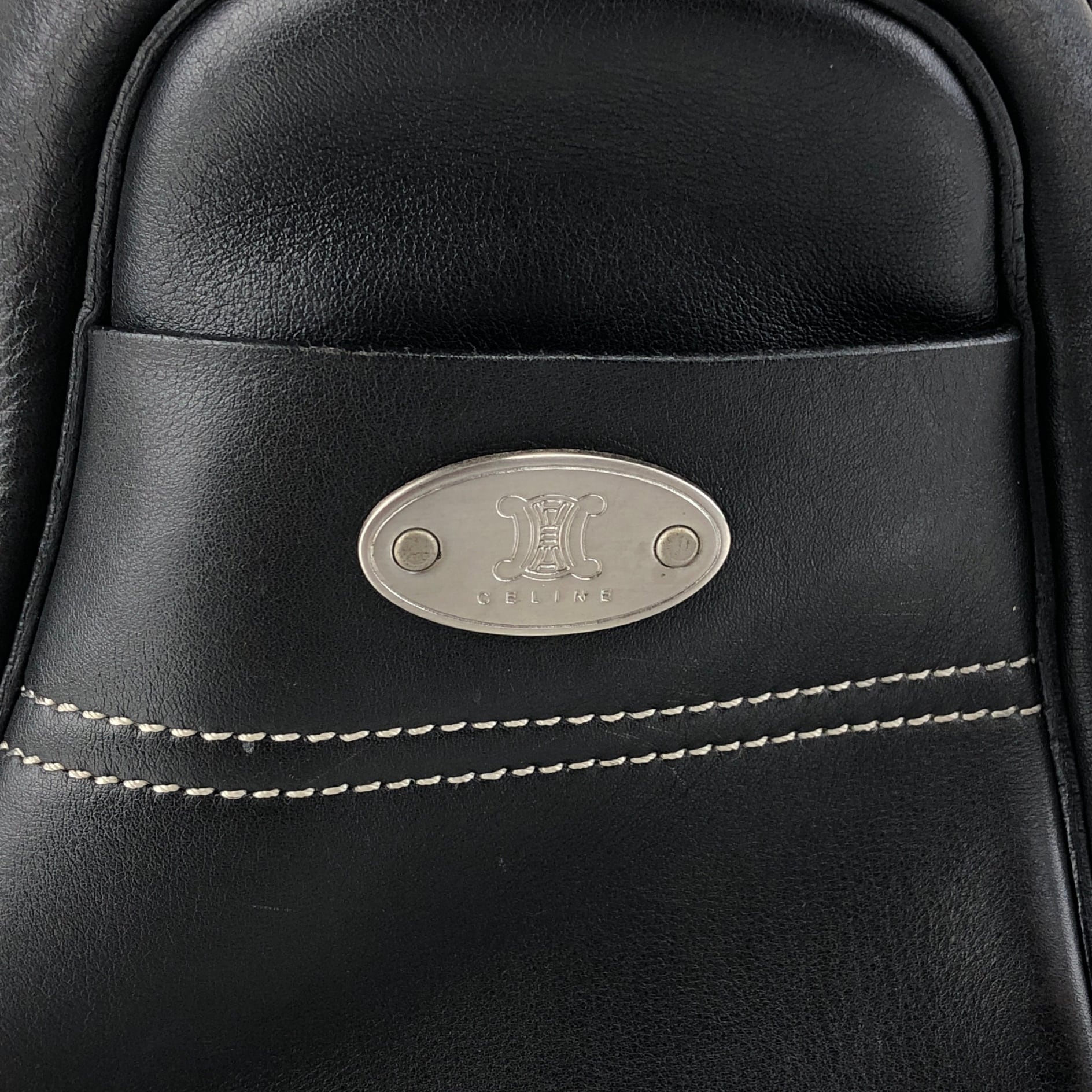 CELINE セリーヌ ハンドバッグ ブラック トリオンフ レザー ブギー