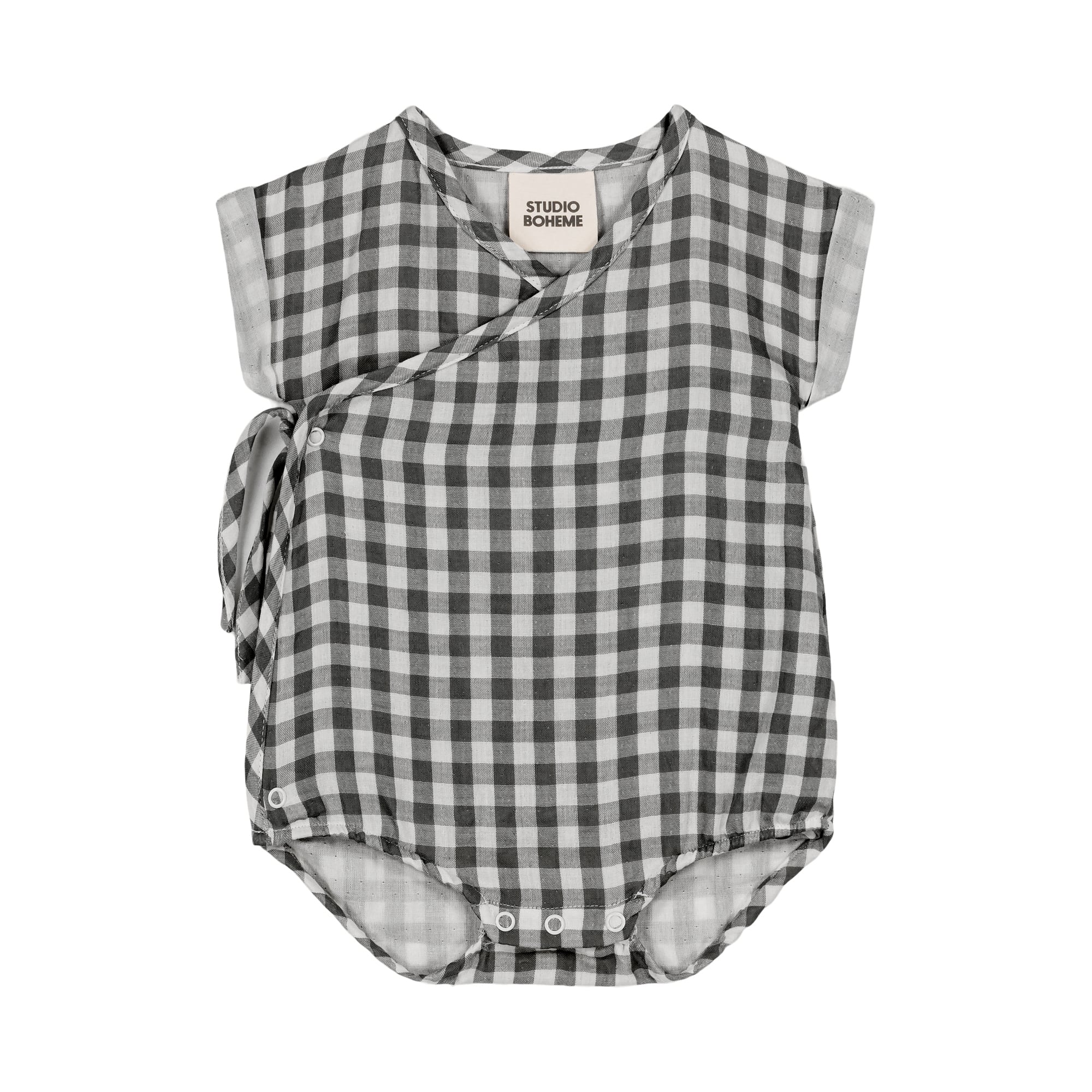 Studio Boheme Paris 26SS/ROMPER NUAGE - GINGHAM (6M/12M)
