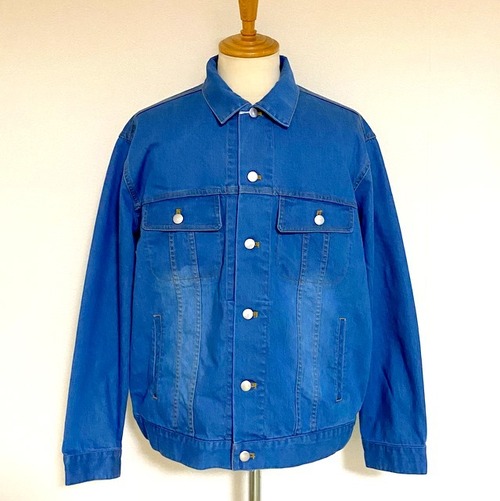 Denim Big Size Blouson　Blue