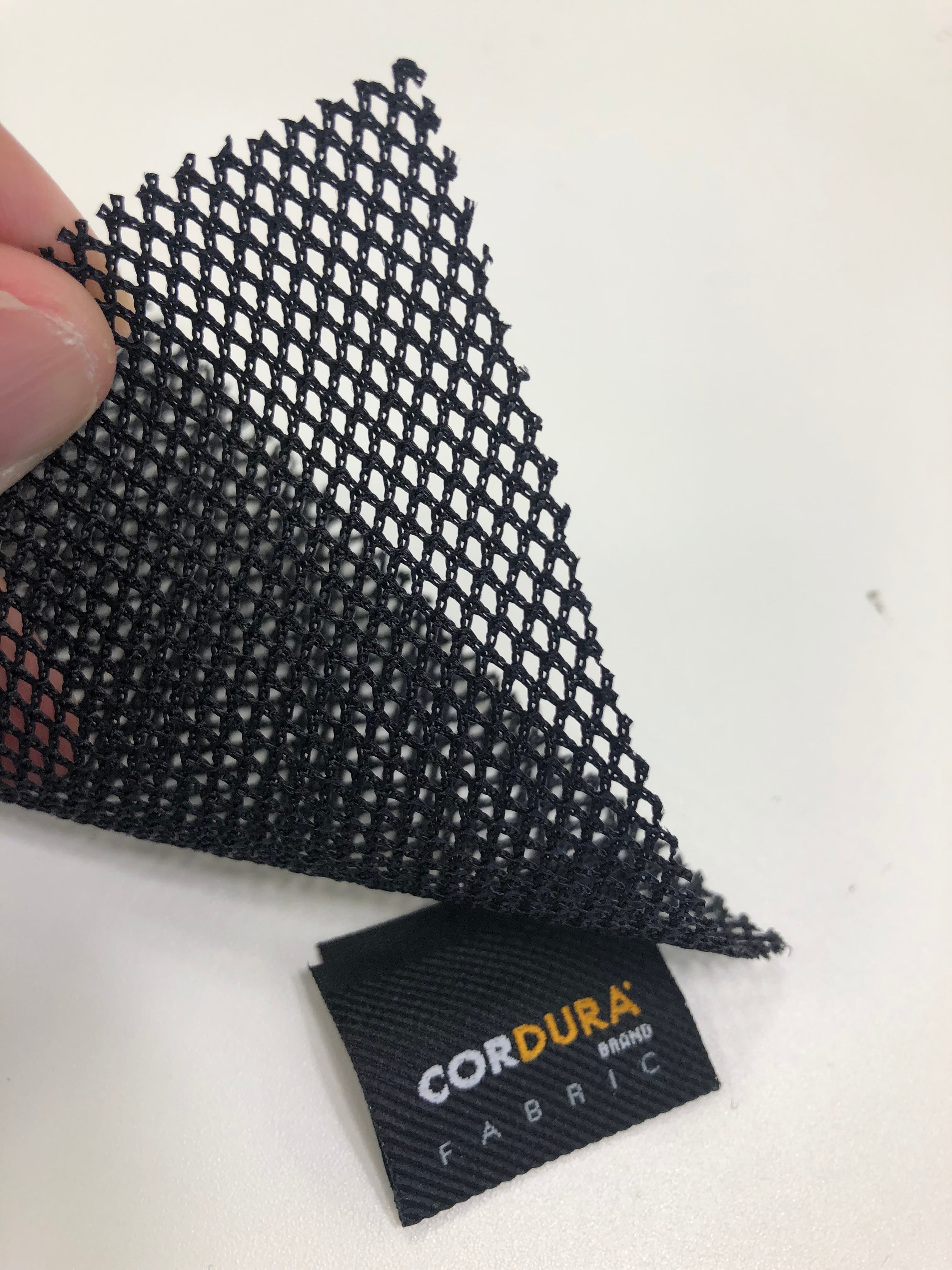 CDロゴ メッシュ素材 ブラック CORDURA®ナイロンラッセルメッシュ 1.0m 黒 ※表示価格は税込み価格