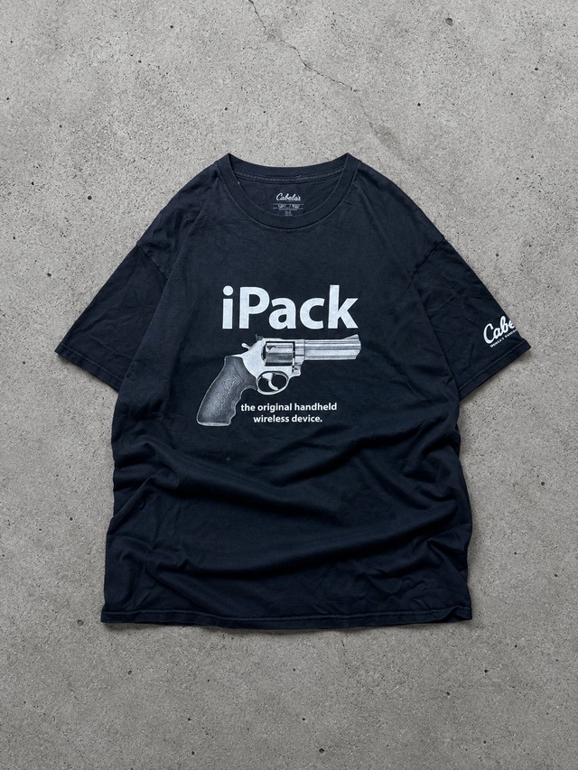 Cabela's iPack The Original Handheld Wireless Device Revolver Graphic Black T-Shirt