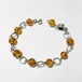 Vintage Fischlandschmuck 835 Silver & Amber Beads Bracelet
