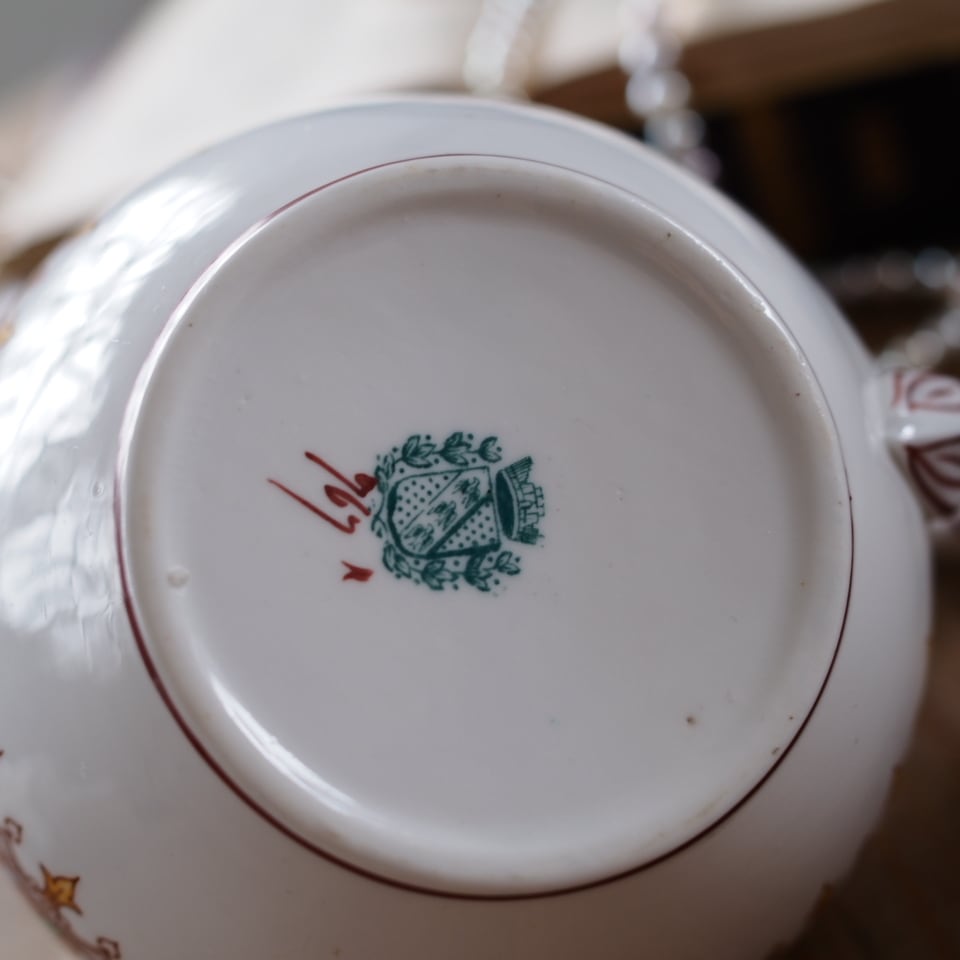 希少フランスアンティーク サルグミンヌ ミントン767 クリーマー F2