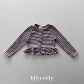 韓国子供服 / 26Autumn / ELLY MOLLY / ロエンフリルカーディガン / 秋服 *5~15*