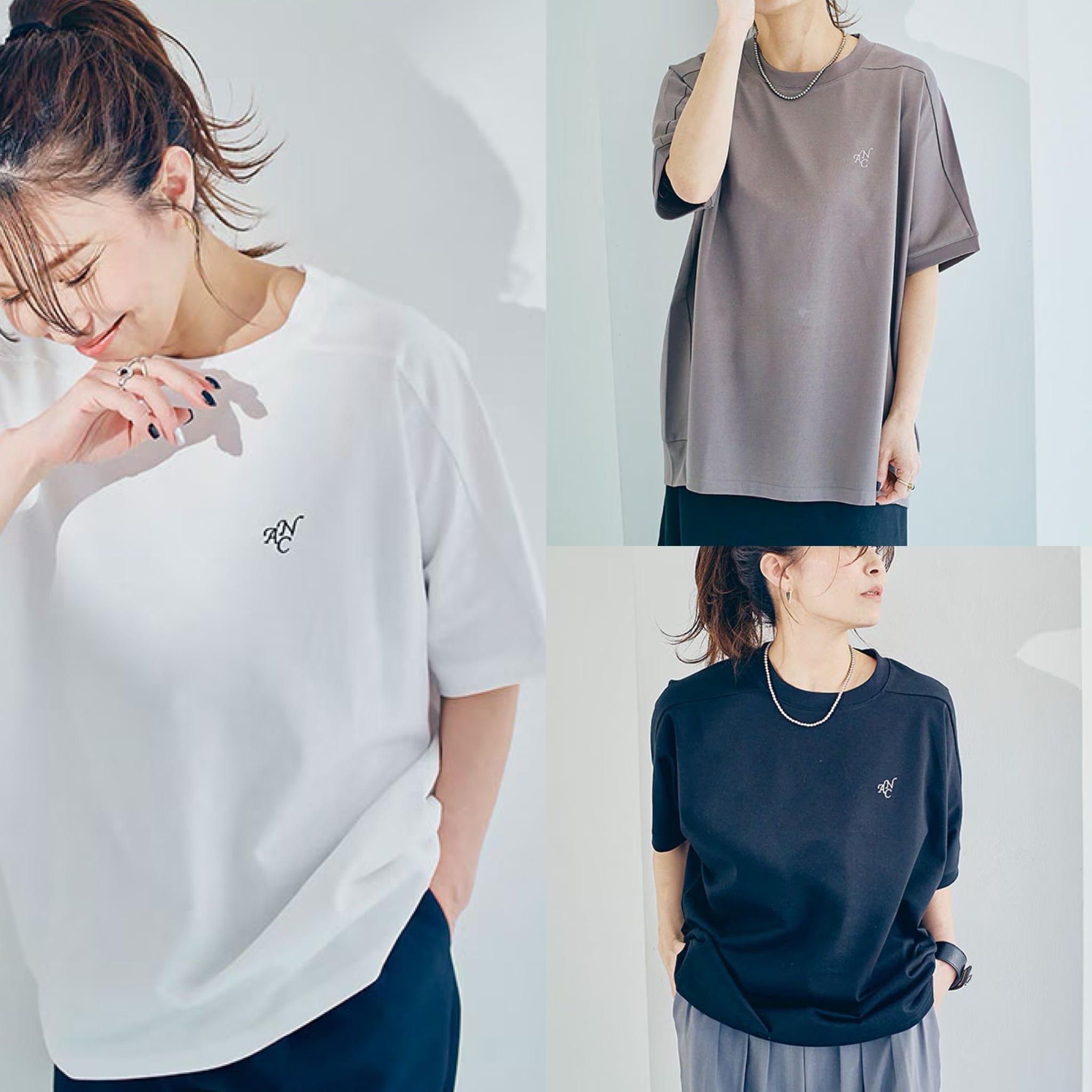 【 ANIECA 】Sweat tee