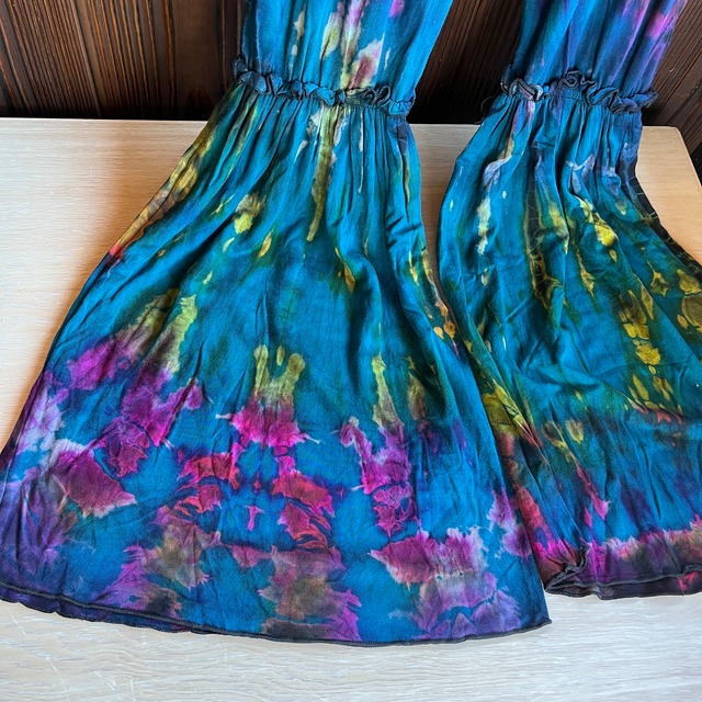 スパンテックスタイダイ切り替えパンツ