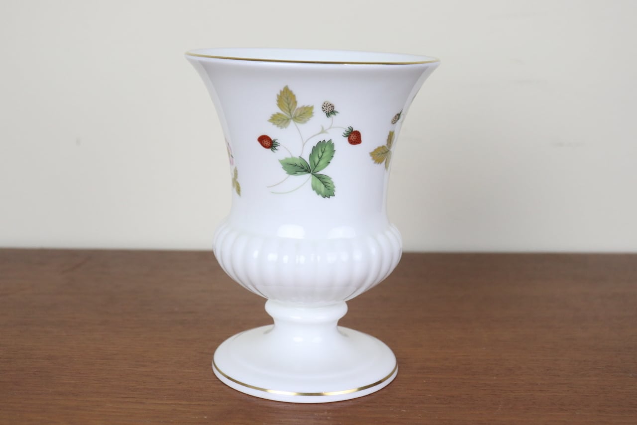 ウェッジウッド ワイルドストロベリー フラワーベース 花瓶 WILD