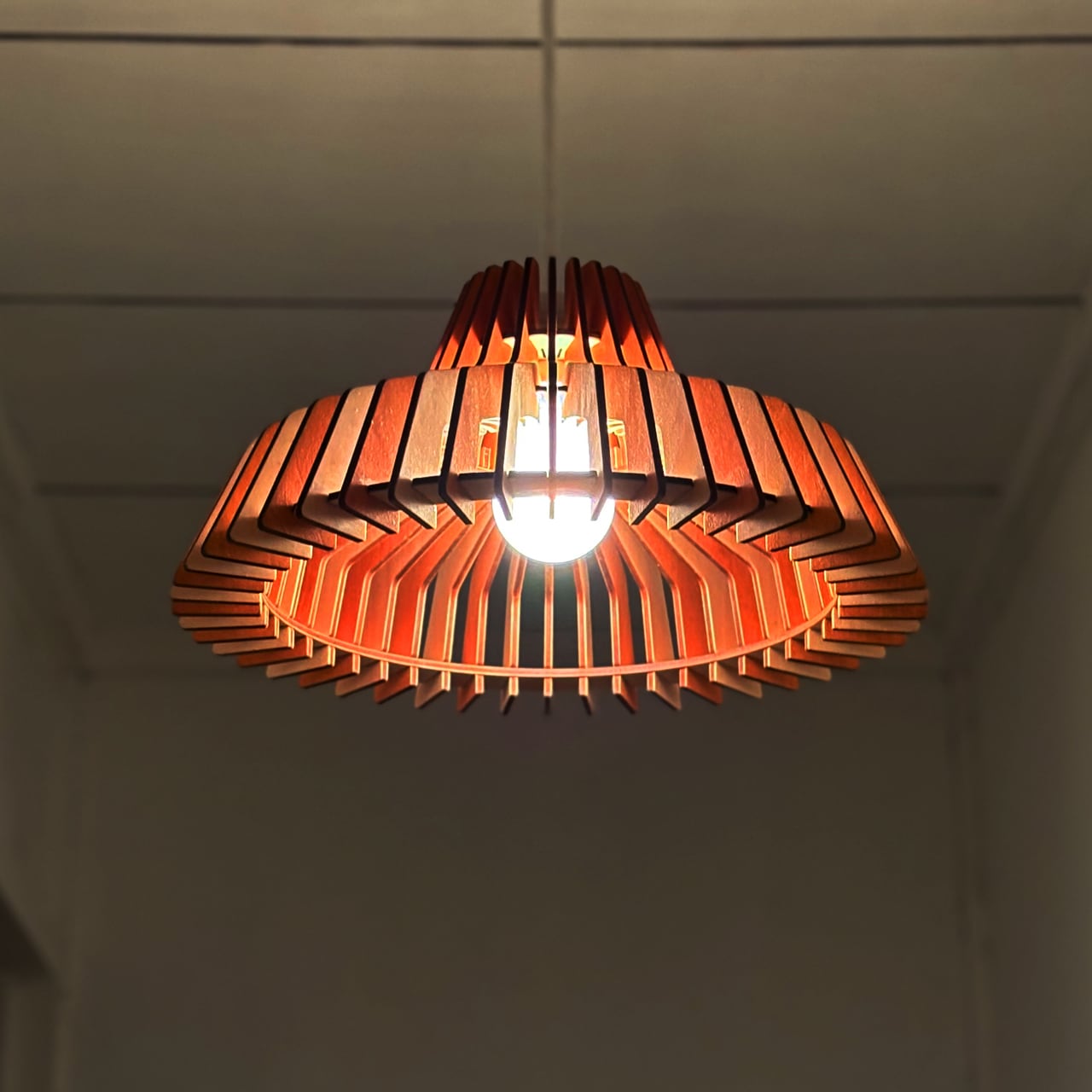 木製ペンダントライト『インダストリアル（メープル）』｜シンプル