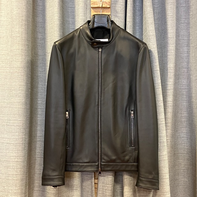 "未使用品" AVIGNON LAMB LEATHER RIDERS JACKET《46》