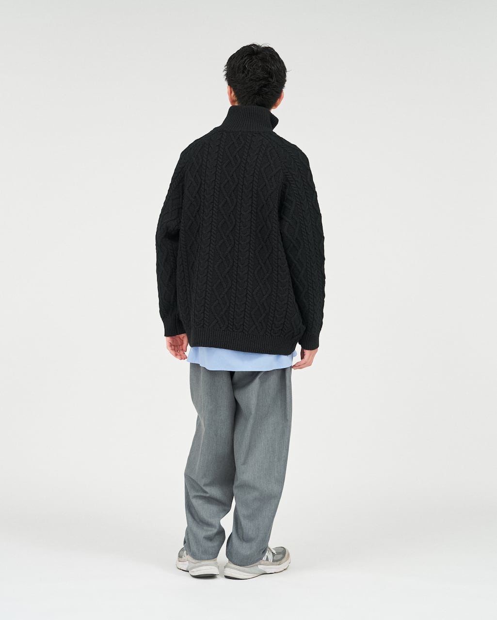 FreshService SHETLAND WOOL x SOLOTEX® TECH FISHERMAN ZIP-UP | Pay ID