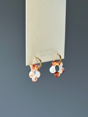 flower motif accessory 【brown flower】