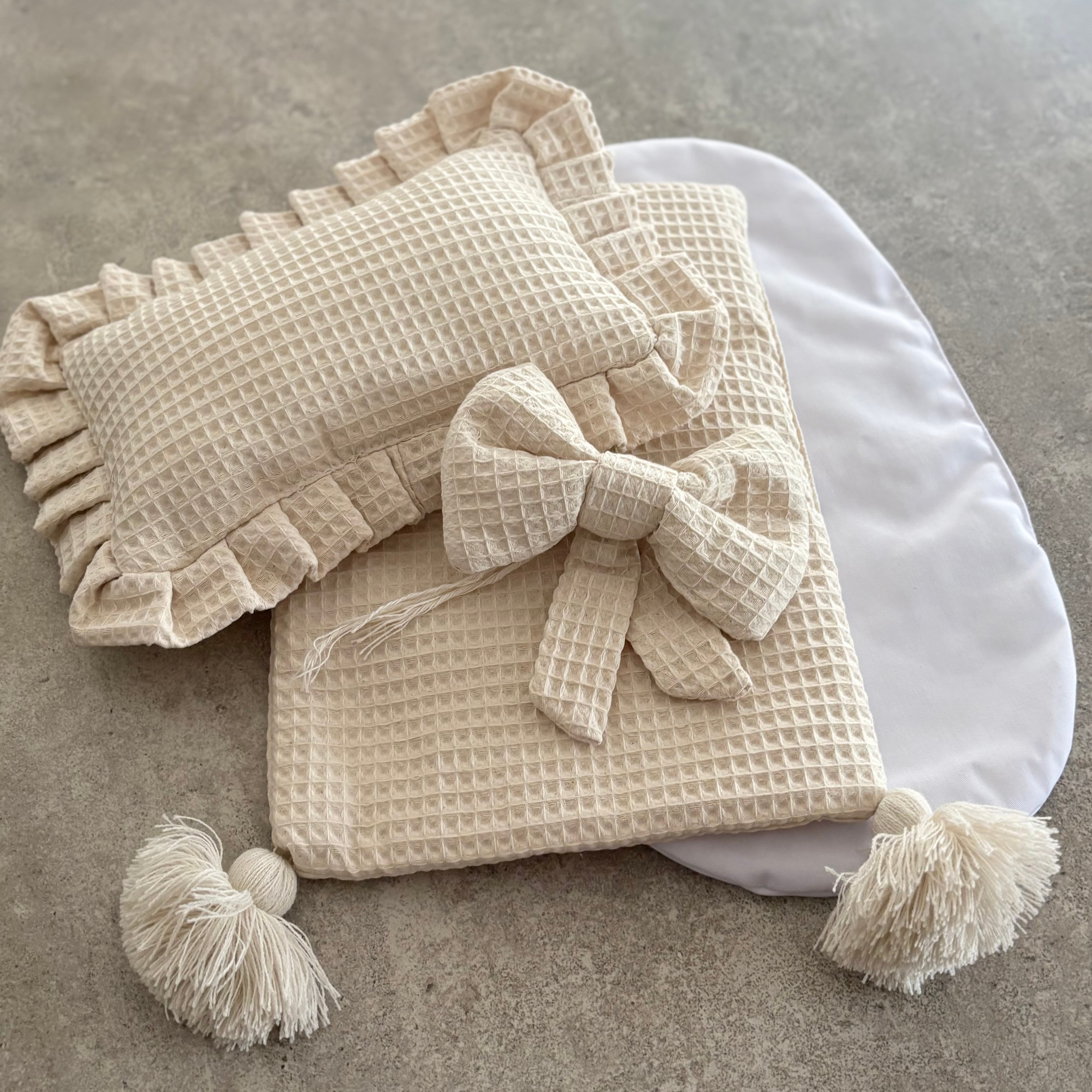 【即納】お布団4点セット/アイボリー