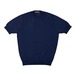 FILIPPO DE LAURENTIIS(フィリッポ デ ローレンティス) crepe cotton short sleeves knit/NAVY(880)