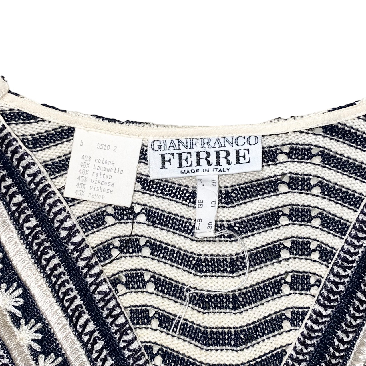 GIANFRANCO FERRE low gauge long knit sweater