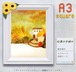 【China】tei-082  A3 四角　紅葉の夕焼け　塚本禎子のダイヤモンドアート