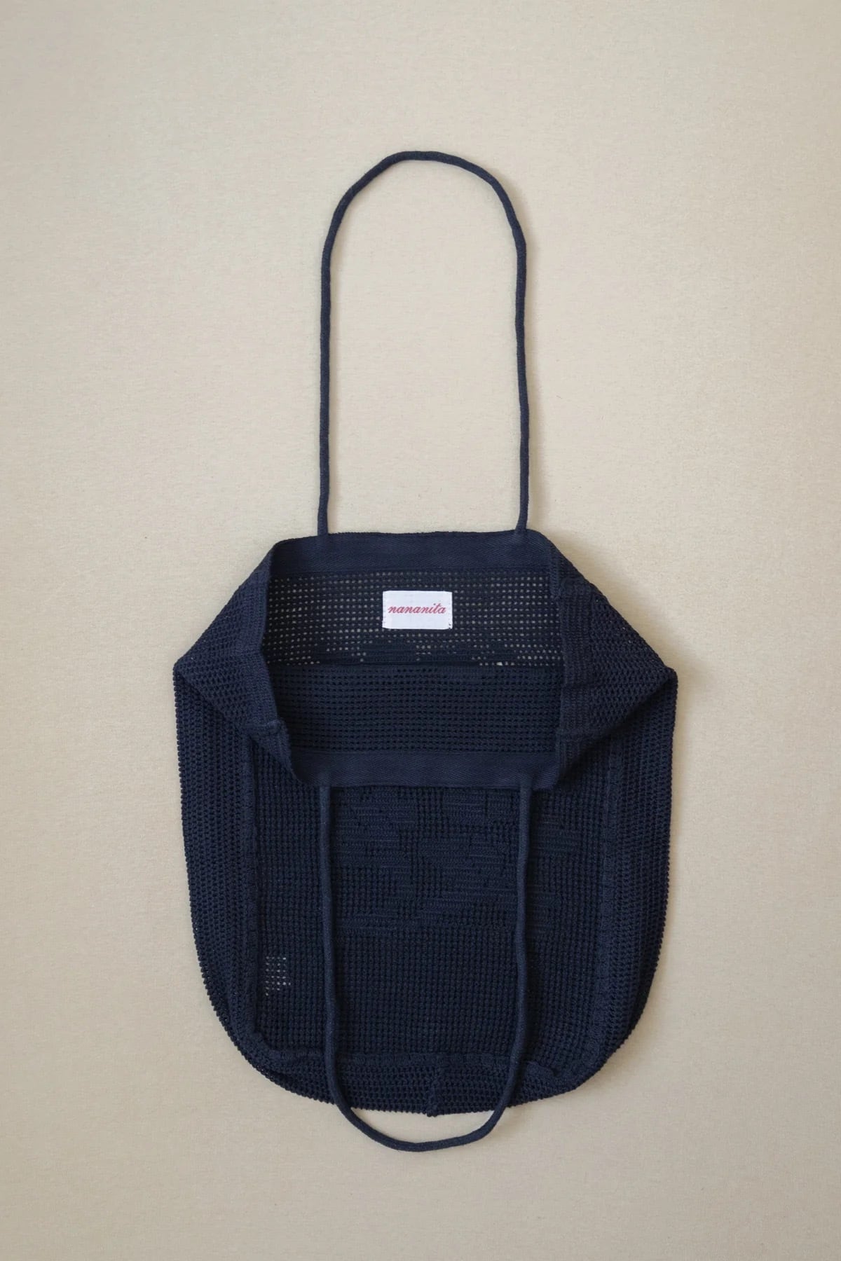 Nananita (ナナニータ) Rose Crochet Bag (Black) | H Nagano Select Shop