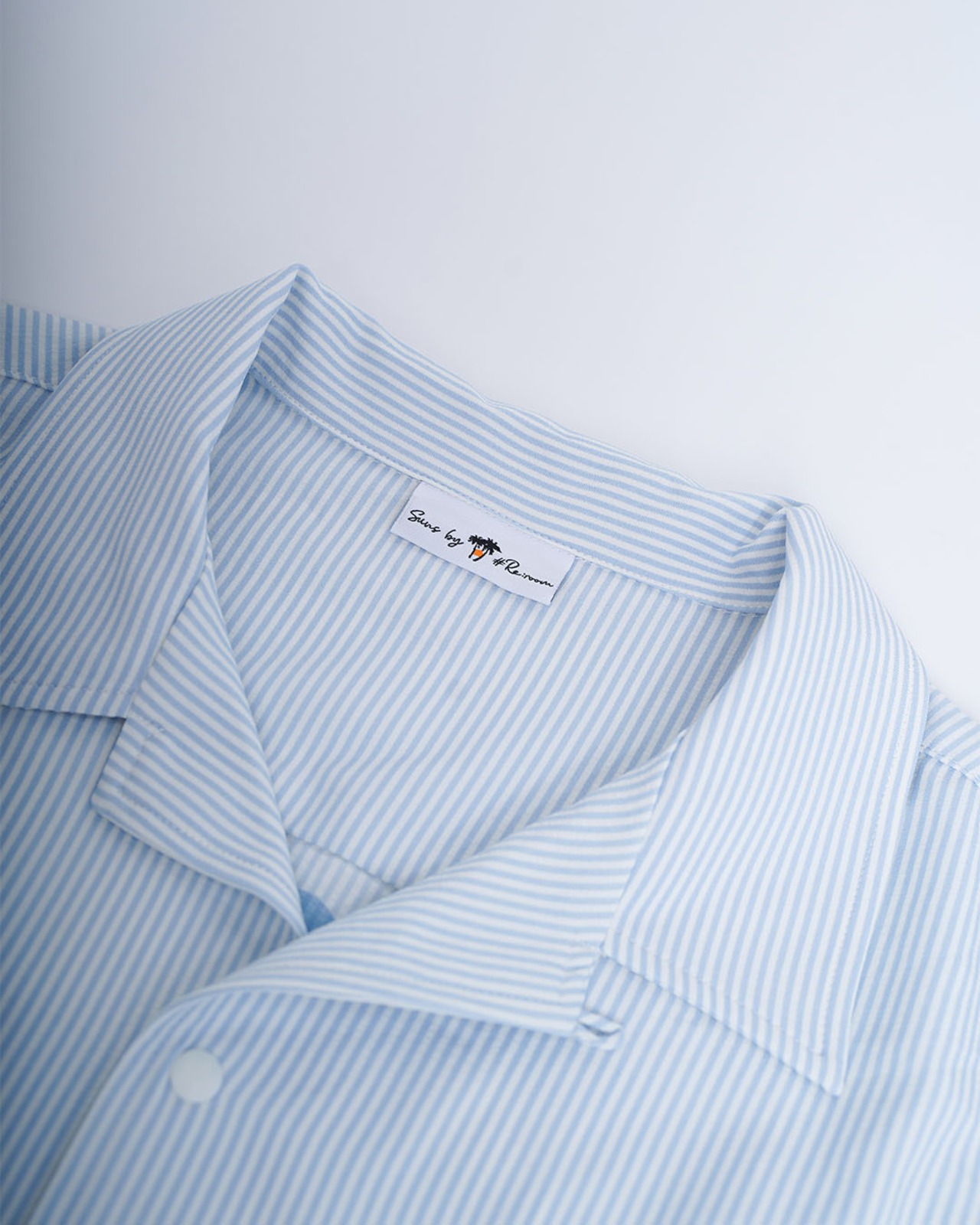 【SUNS】Suns EMBROIDERY SEERSUCKER OPEN COLLAR SHIRTS［RSS028］