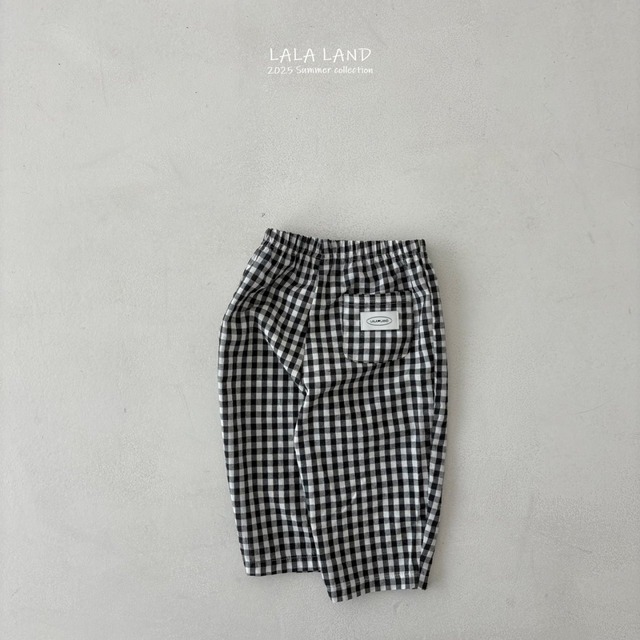 【即納】check pants/lalaland