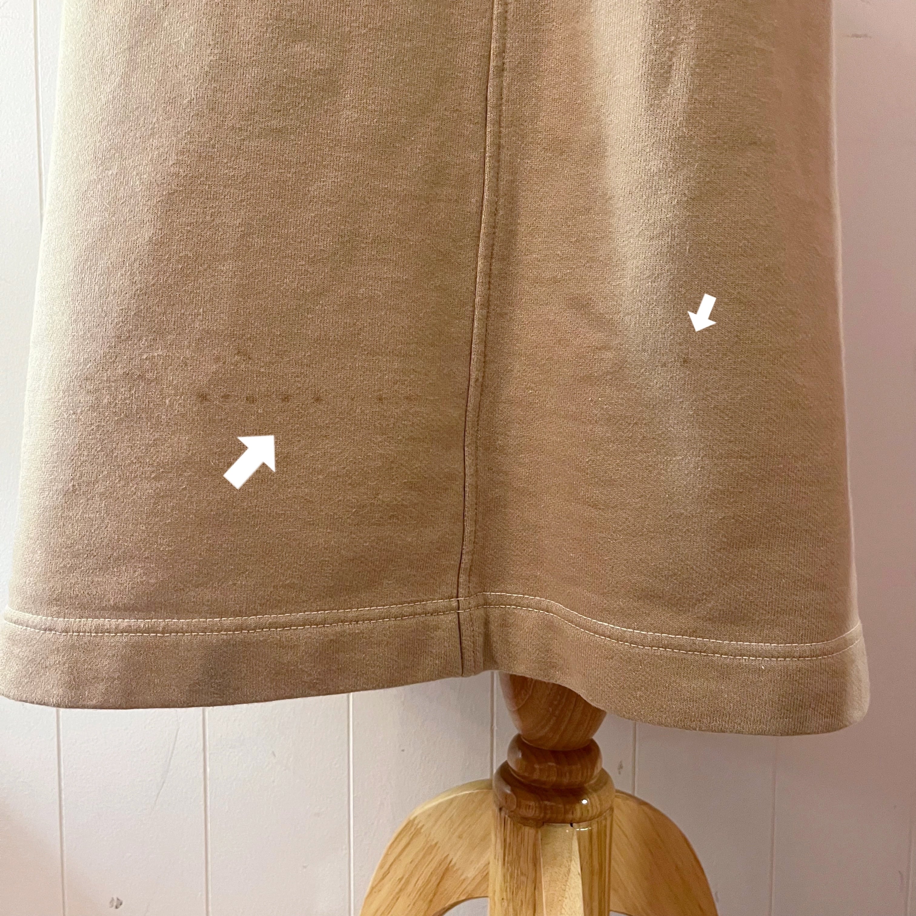 PINKHOUSE / beige sweat ribbon skirt