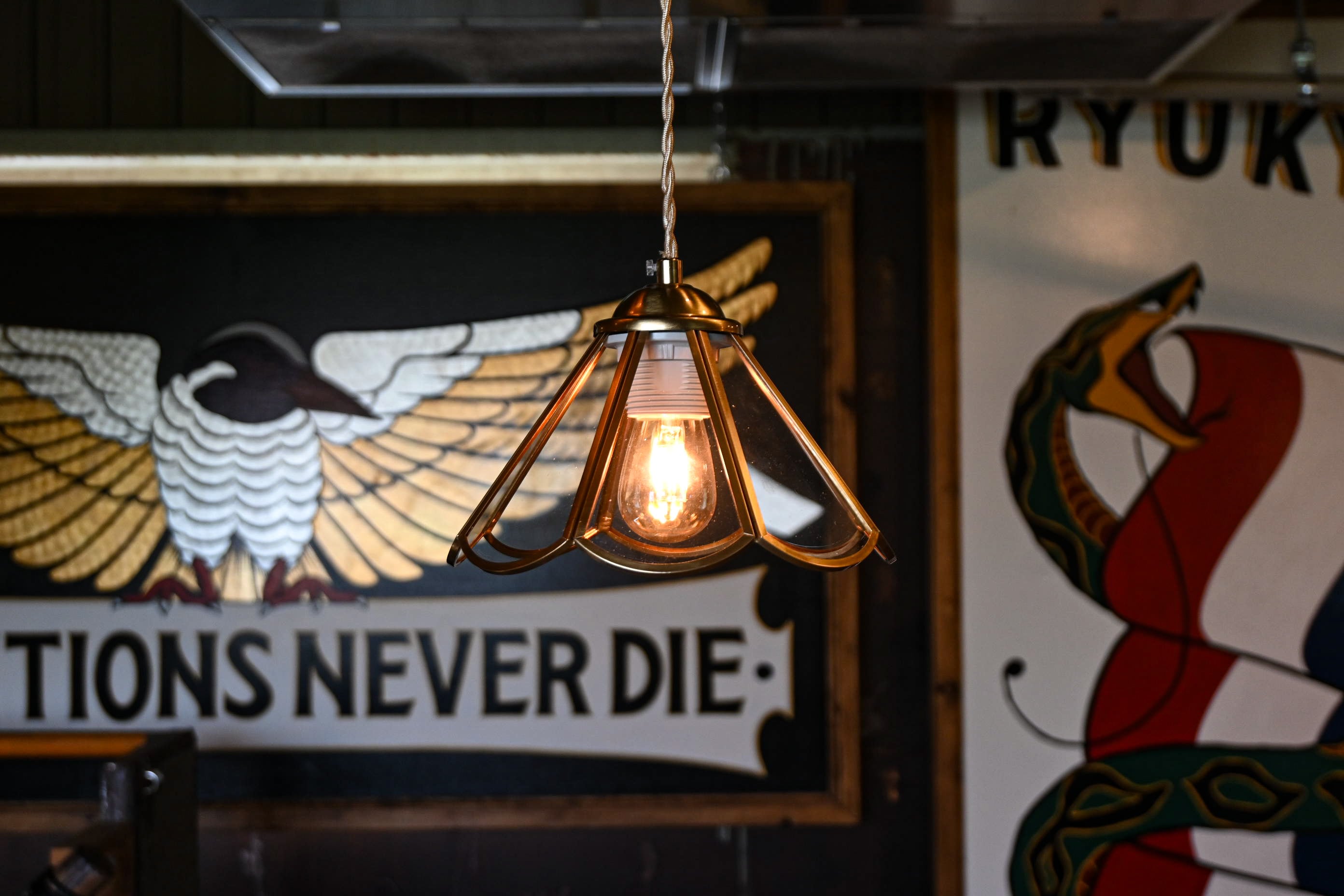 アンティーク　ライト antiquestyle glasspendantlight
