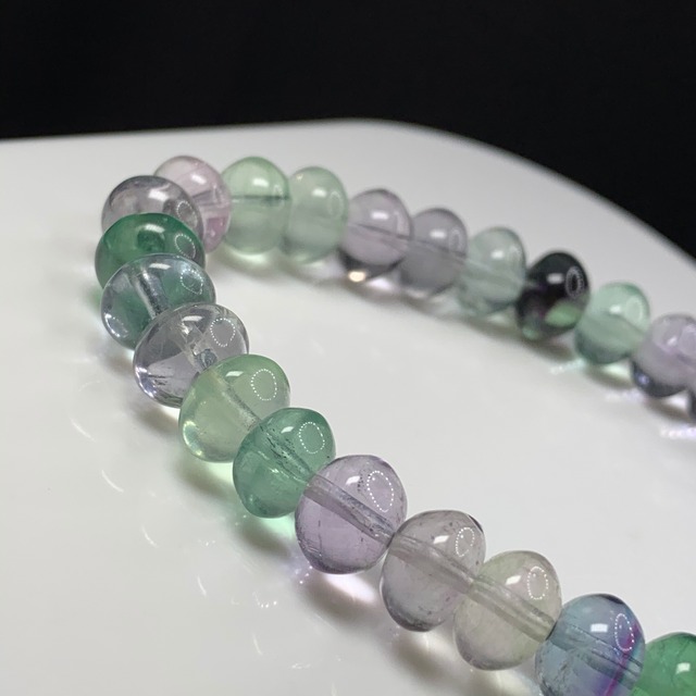 2.フローライトボタンブレスレット