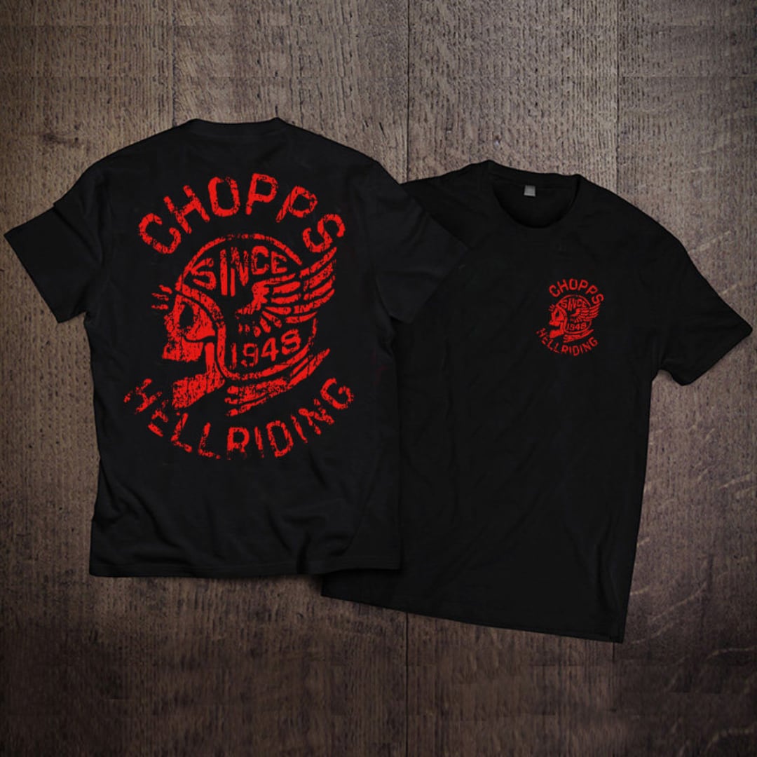 rock skull motorcycle short-sleeved(GV439)