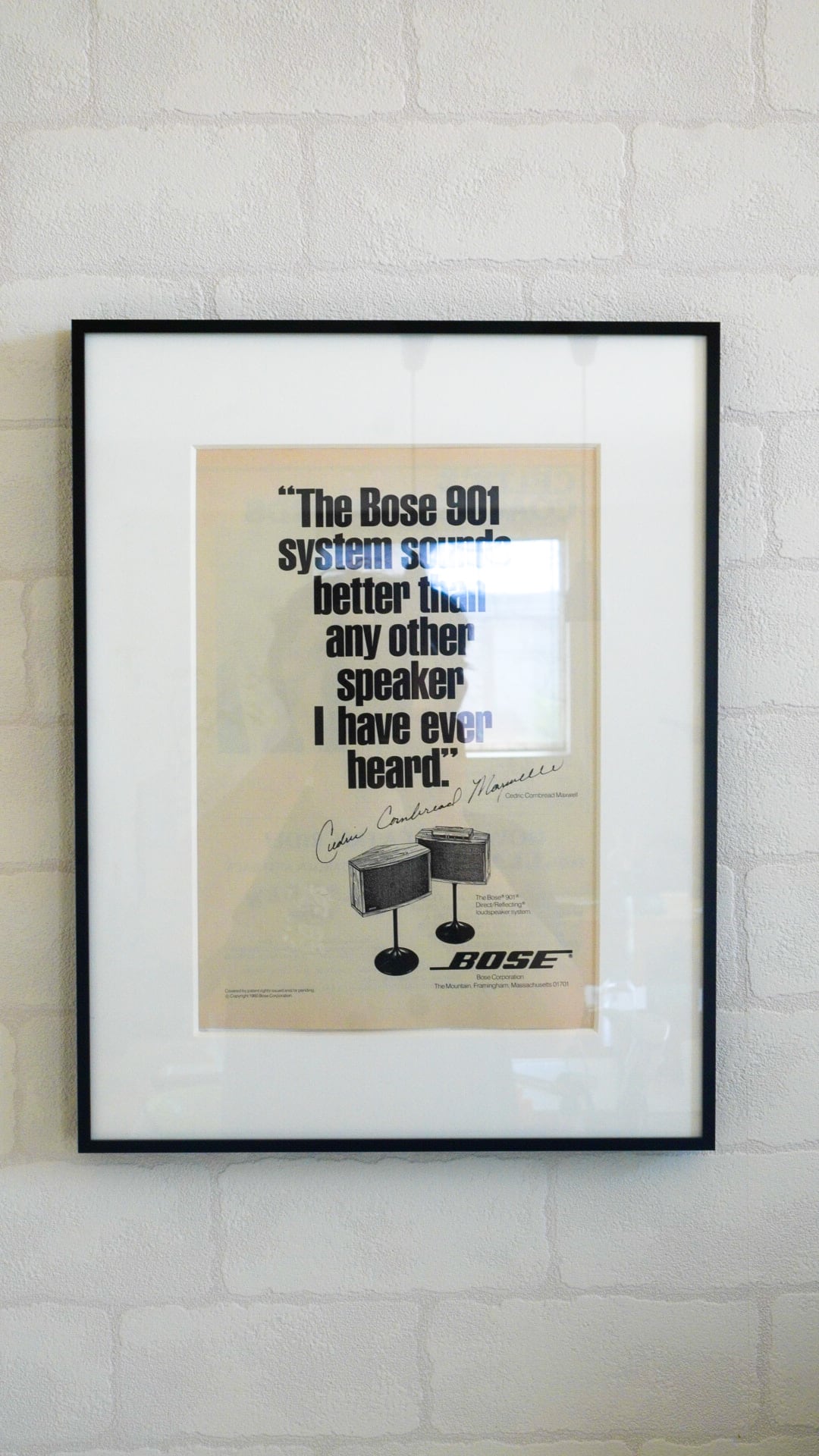 1980】BOSE ボーズ スピーカー アドバタイジング ポスター《AD 広告 ...