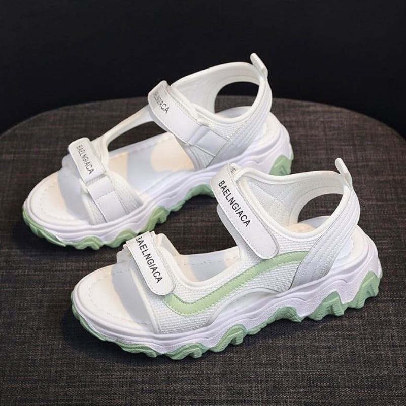 送料無料】 2色 サンダル 厚底 l スポサン カジュアル かわいい