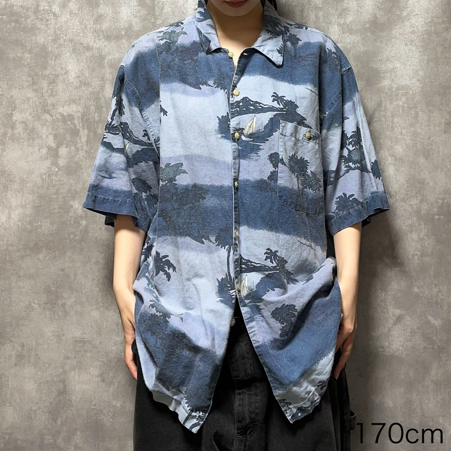 BUGLE BOY 半袖シャツ 2XL 総柄 | 古着屋OLDGREEN