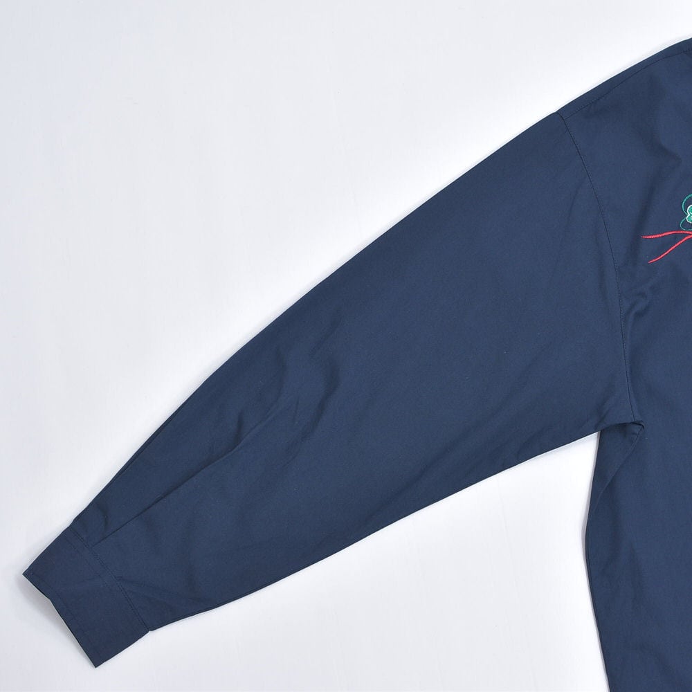 90～00s ALMANIA 昇り龍 ドラゴン 刺繍 デザイン ボタンダウン