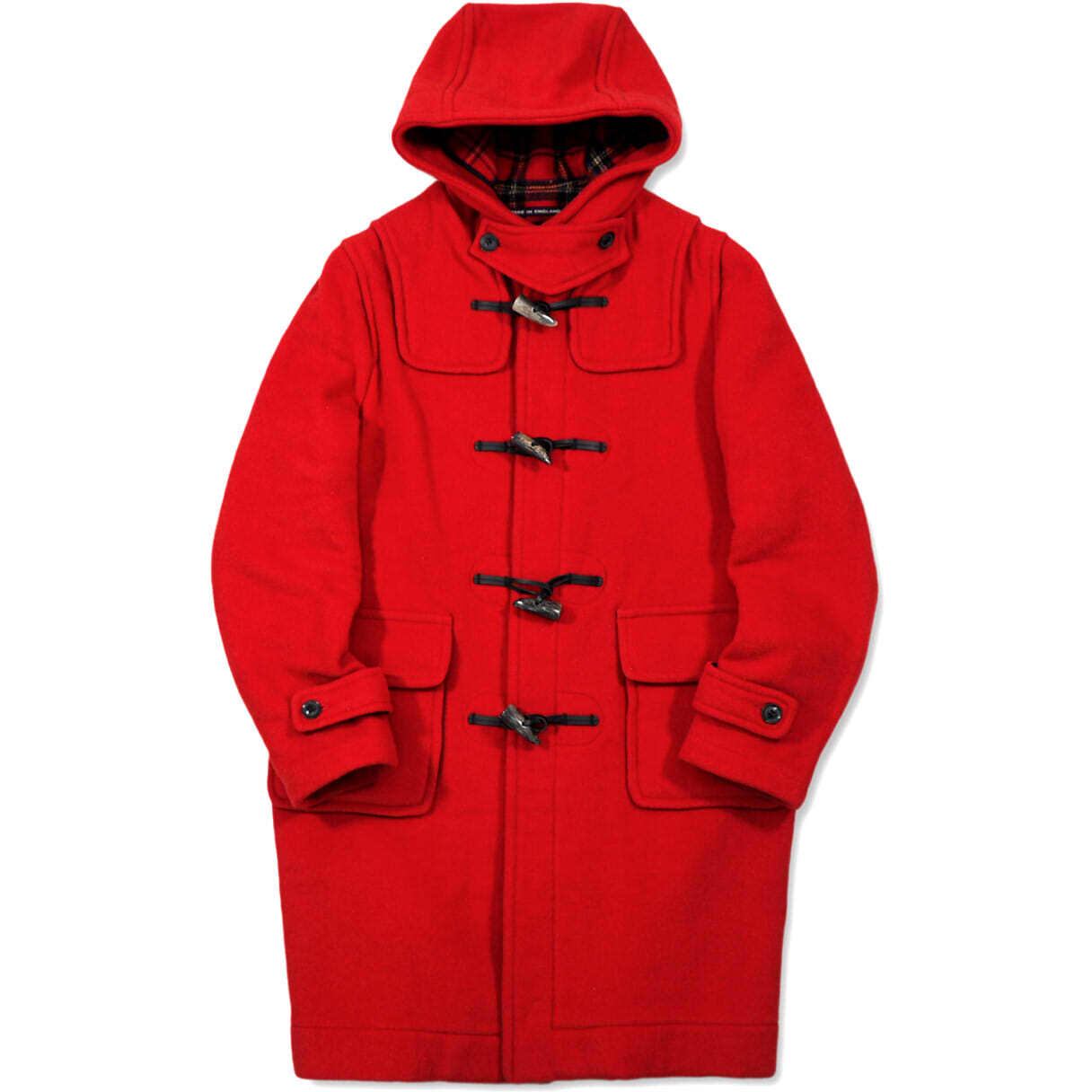 LONDON TRADITION ロンドントラディション L ダッフルコート赤 LONDON