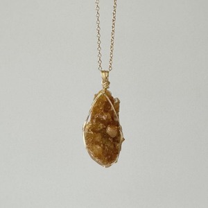 シトリン　女神巻きペンダントトップ　Citrine pendant 2