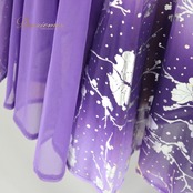 社交ダンス 衣装 スタンダード 上下セット ツーピース パーティ衣装 オールシーズン ICHIOKU イチオク 紫 パープル系 シルバー系 花柄 パーティドレス ドレスアップ 薄手 軽量 きらめき おしゃれ シルエット フローイング コスチューム ダンスウエア 春夏秋冬 フェミニン エレガント 人気モデル レディース サイズ調整可能 ストレッチ素材 ポリエステル ポリウレタン