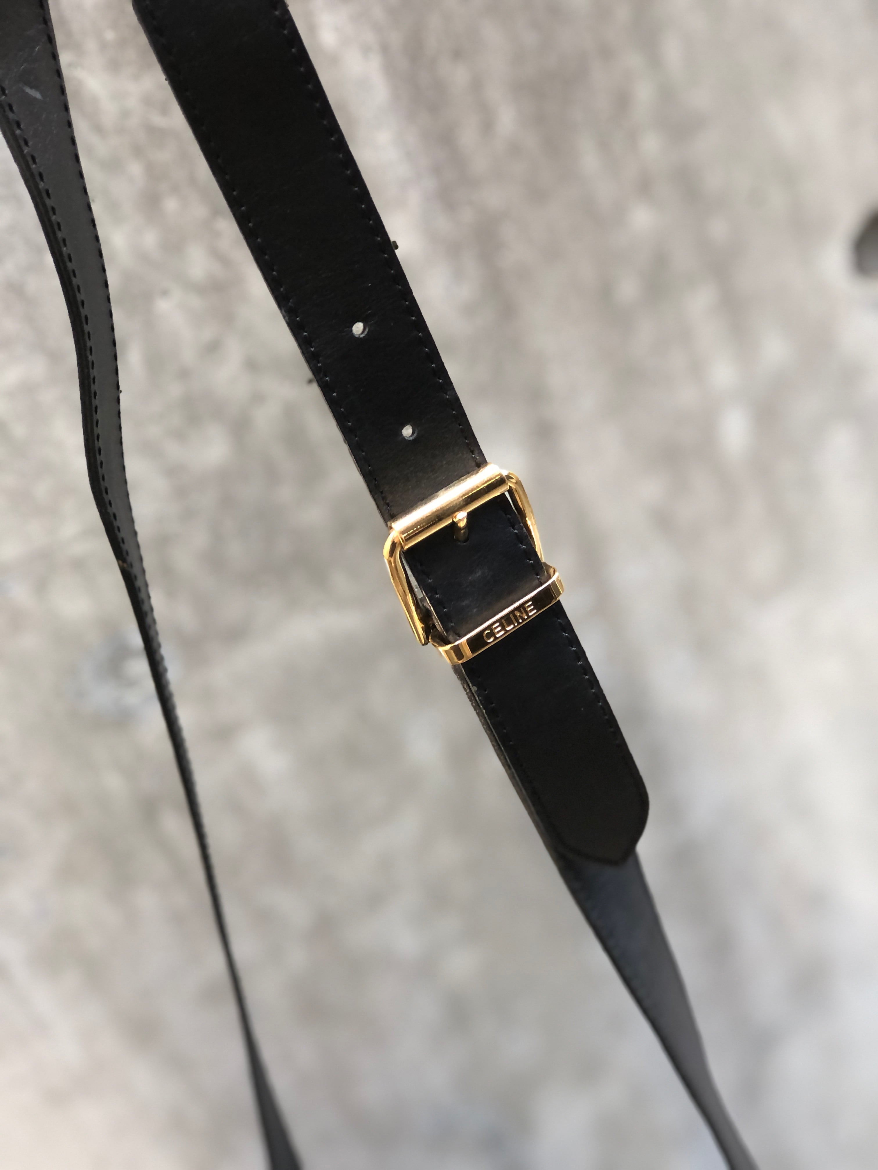 CELINE セリーヌ ナイロン クロスボディ 巾着 ショルダーバッグ