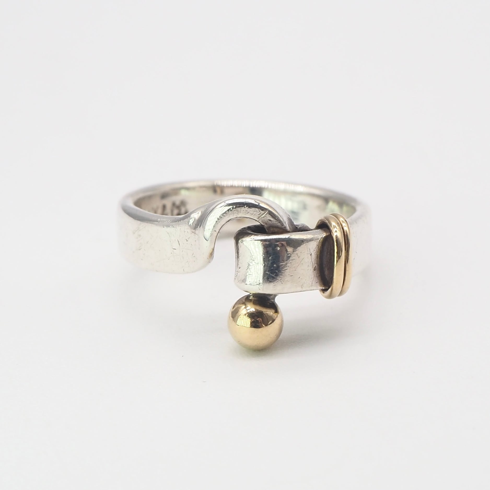 美品 ティファニー フック & アイ リング 約9号 シルバー925 TIFFANY&Co.（ティファニー） リング フック＆アイ 9号 シルバー 925