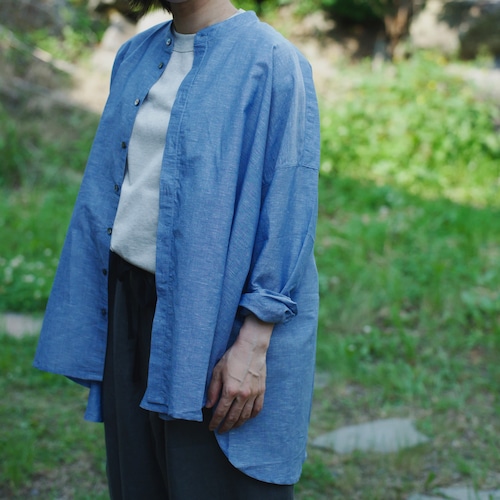 Siipi Shirt : シーピシャツ <sax blue> Siipi Shirt : シーピシャツ <sax blue>