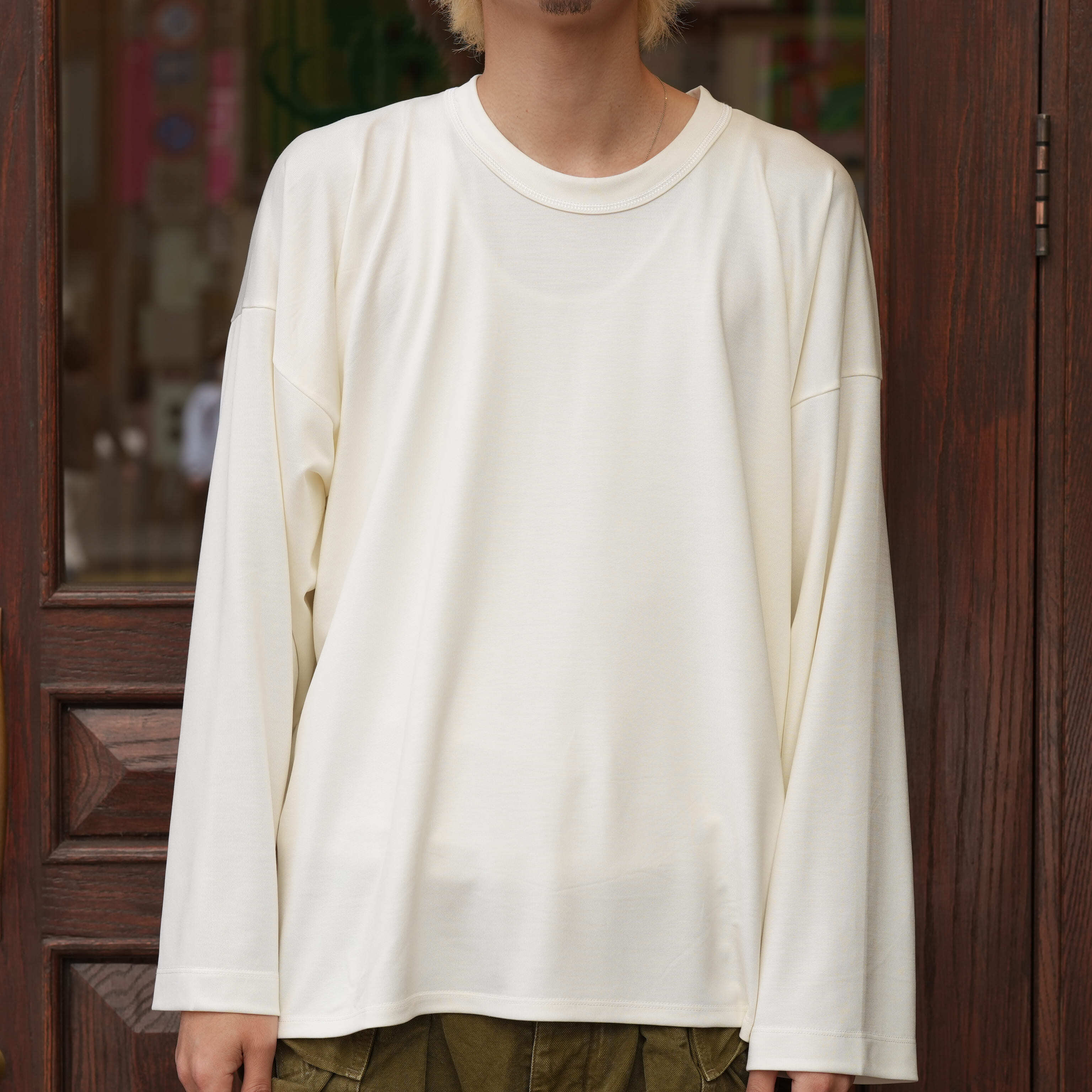 26ss Olde H & Daughter シルクロングスリーブ Olde H & Daughter(オールドエイチアンドドーター) 26SS 