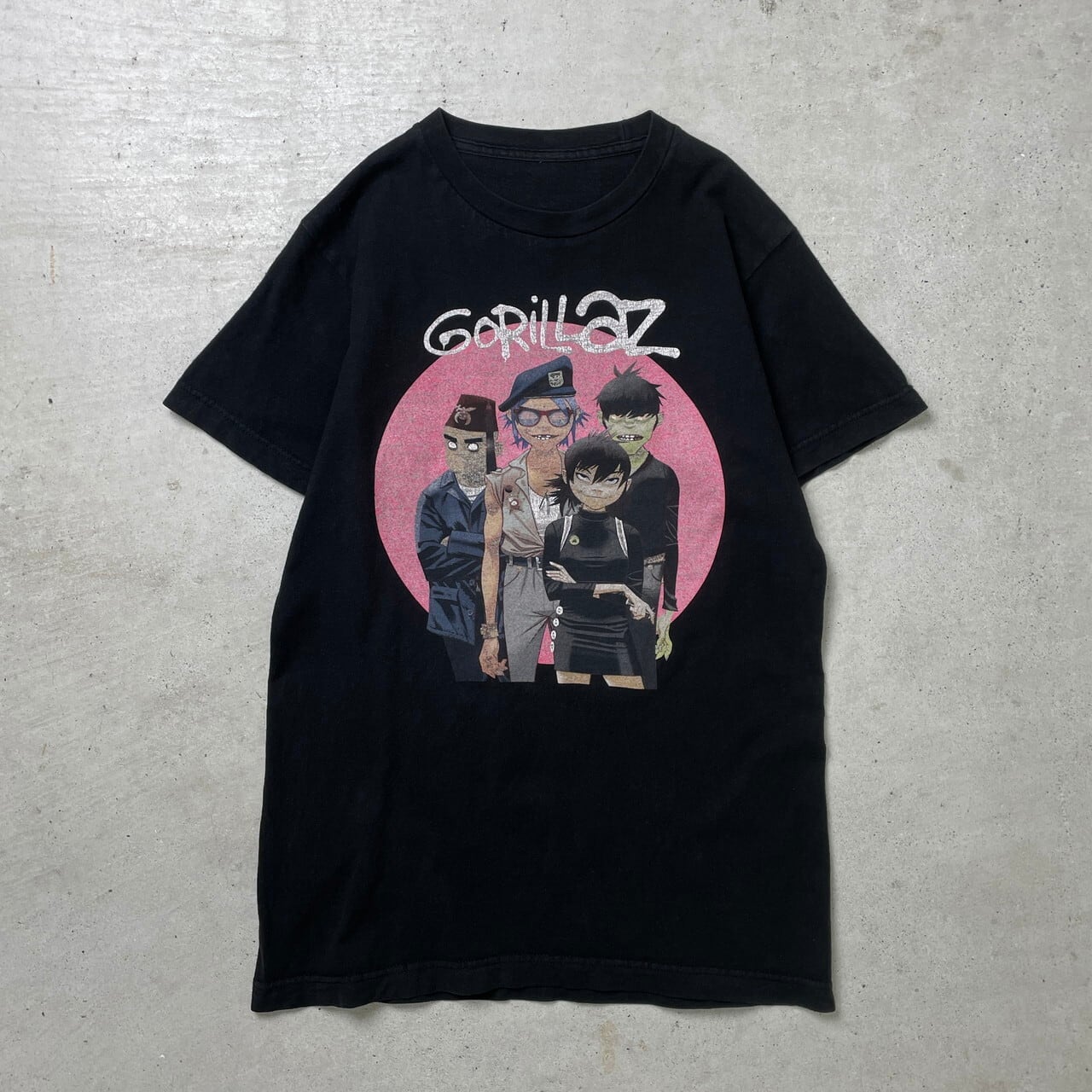 00年代 GORILLAZ ゴリラズ バンドTシャツ バンT メンズS-M相当 古着 