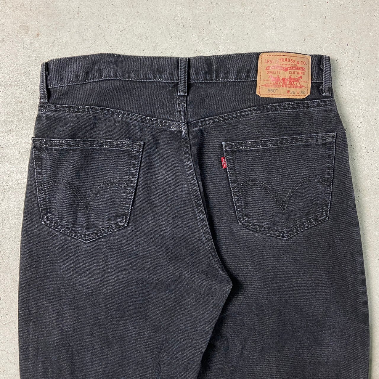 00年代 Levi's リーバイス 550 RELAXED FIT ブラック デニム