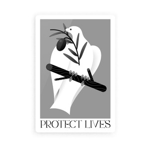 Charity Sticker - Protect Lives