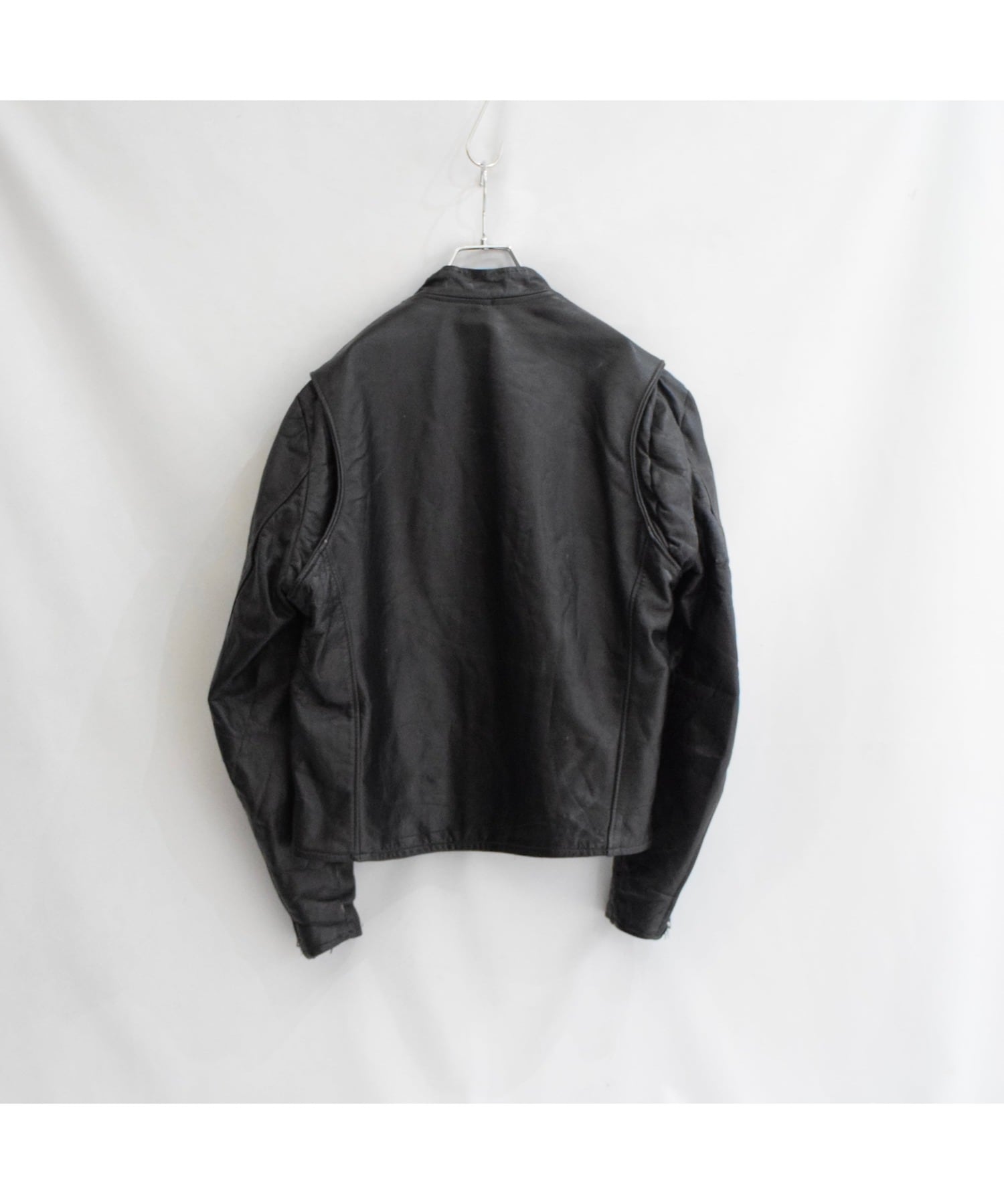 70's GENUINE LEATHER レザージャケット メンズ 40 ブラック