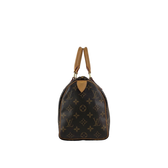 LOUIS VUITTON ルイヴィトン スピーディ25 モノグラム ハンドバッグ ブラウン レザー vintage ヴィンテージ オールド vbsmgd