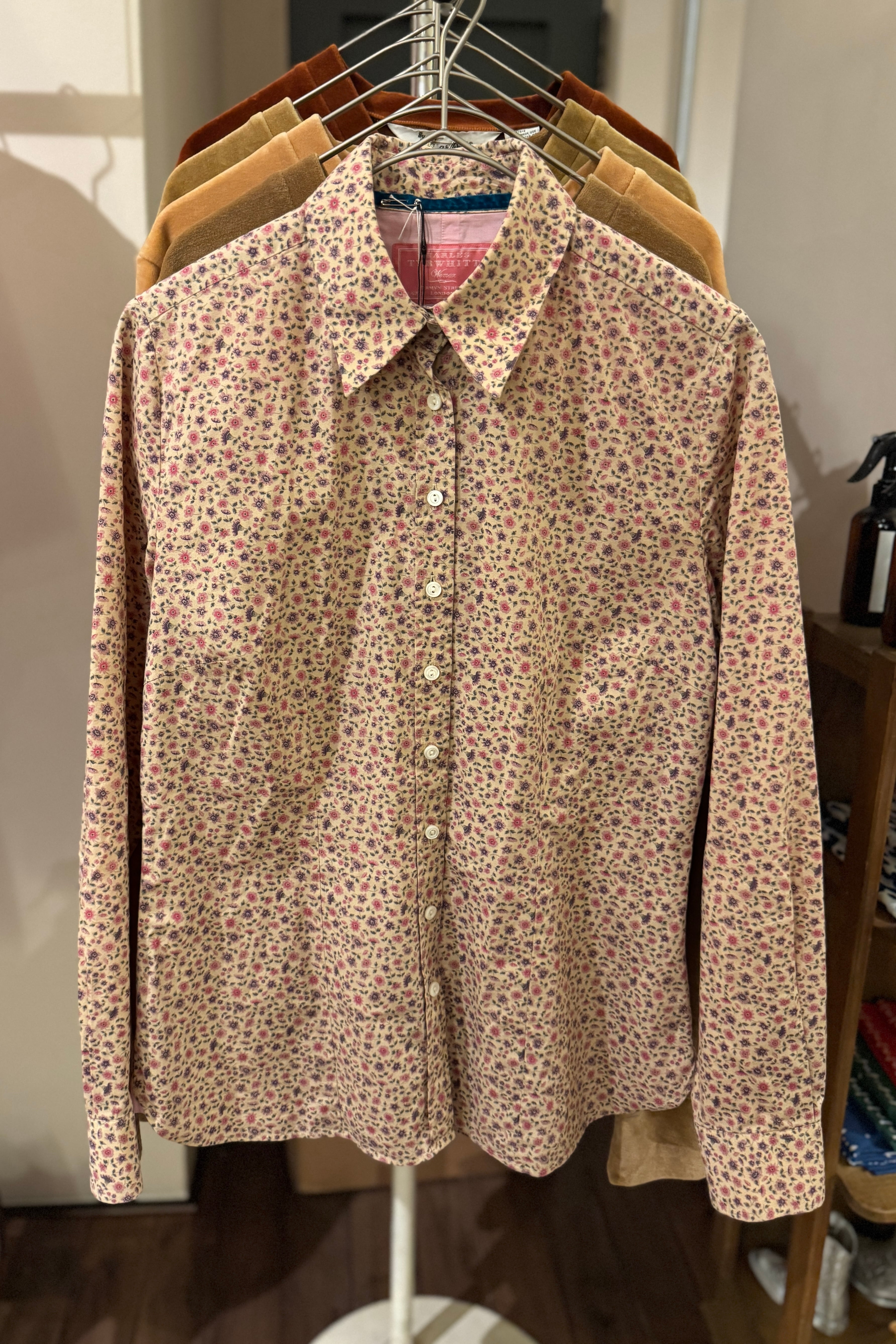 CHARLES TYRWHITT フラワープリンテッドシャツ