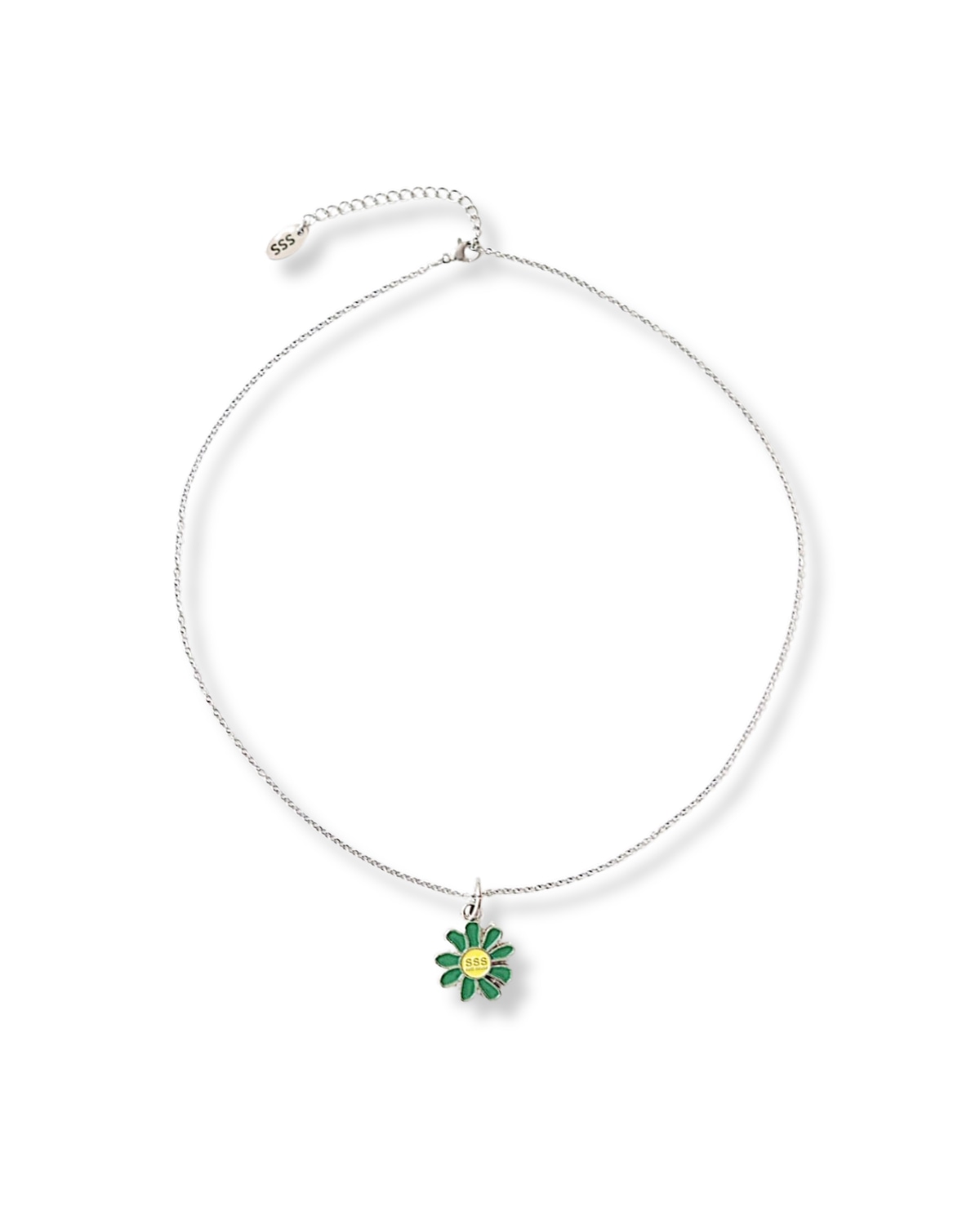 flower logo necklace【thin chain】 | ssssattimous