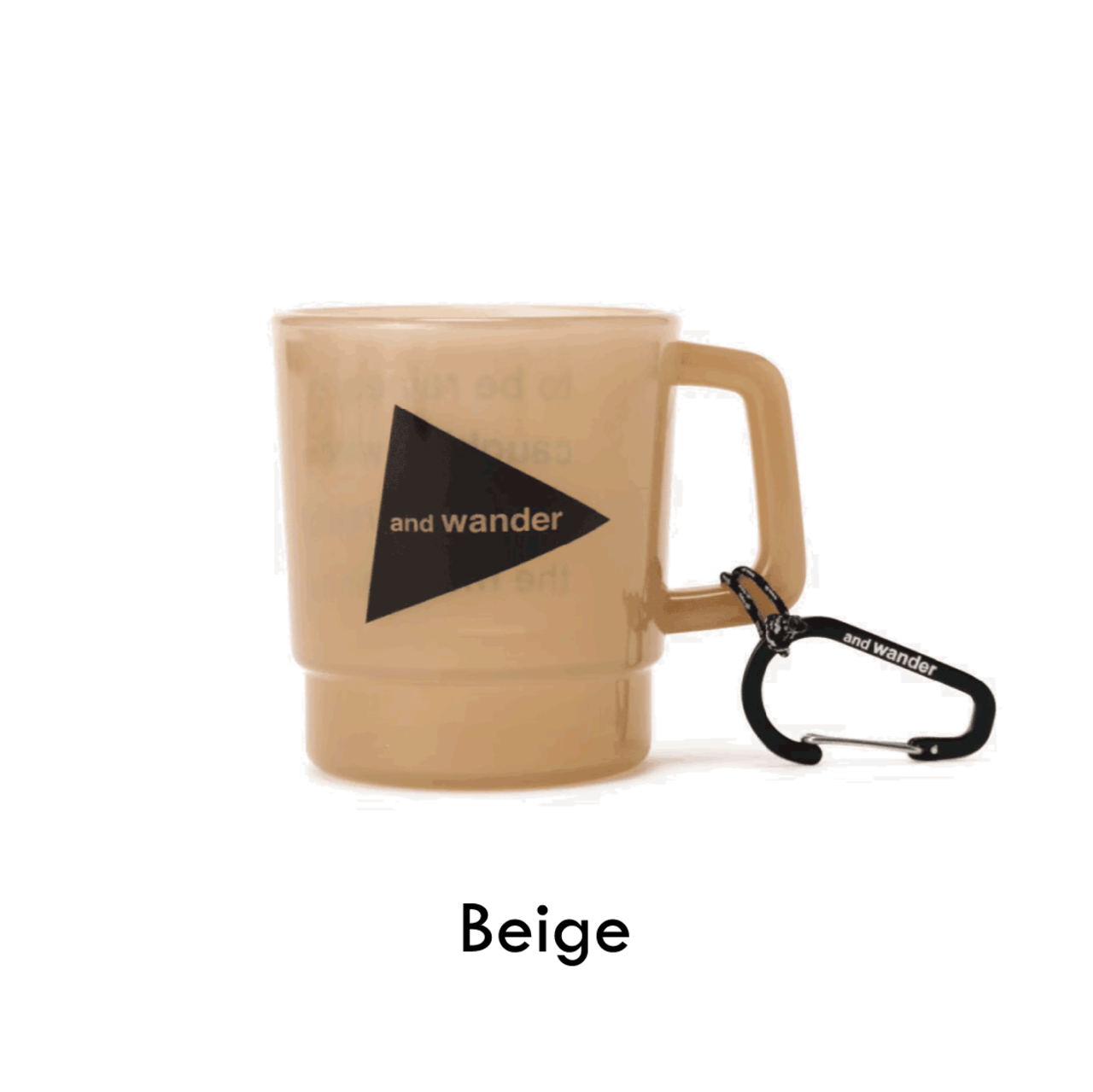 and wander アンドワンダー 2点セット マグカップ 新品 and wander and wander logo PP mug / アンドワンダー アンド